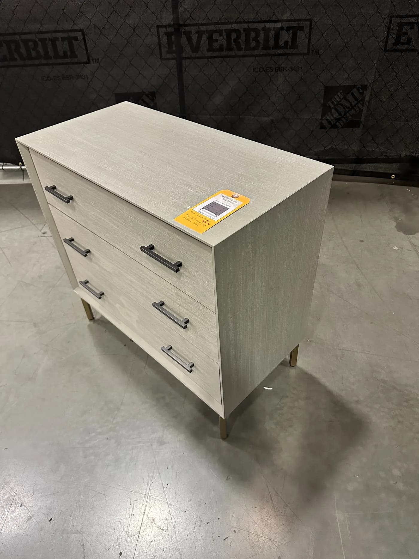 Mitchell Gold + Bob Williams Ming 3 Drawer Chest w/ Pewter Base - 65% Off Retail Price — additional view 2