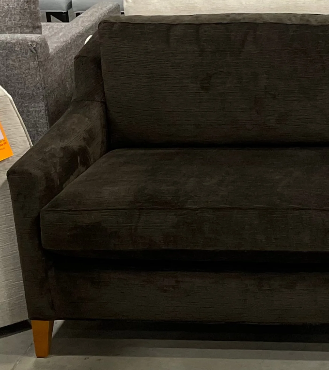 Mitchell Gold + Bob Williams Gigi No Skirt 95 Sofa with Performance Vintage Velvet — additional view 2