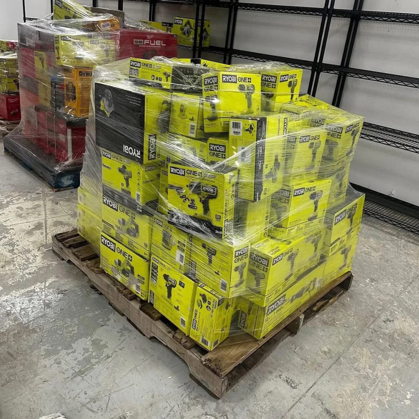 Ryobi Tools Pallet, 150 Units — full lot photo