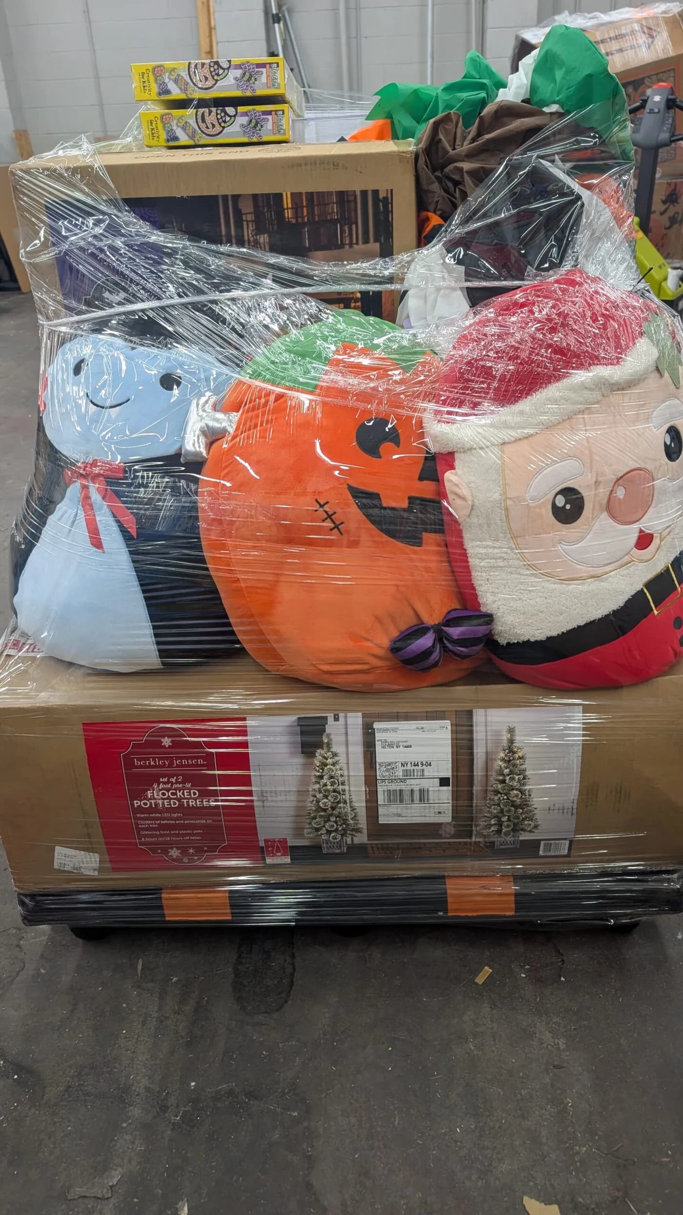 BJ's Seasonal Merchandise Pallet — full lot photo