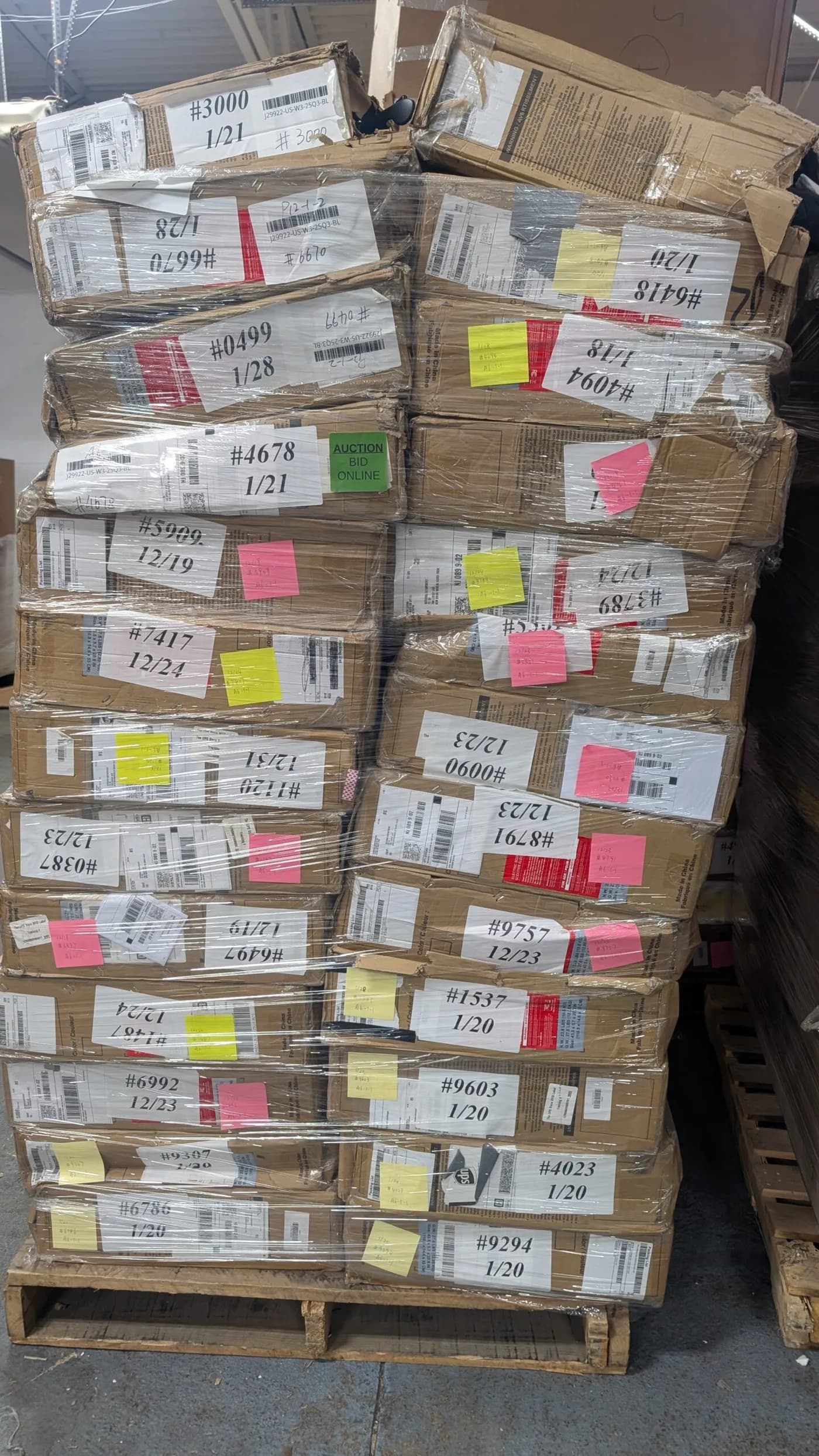 Assorted Electric Scooters Pallet — full lot photo